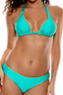 Luli Fama Luli Chic Luxe Stitch Triangle Halter Top